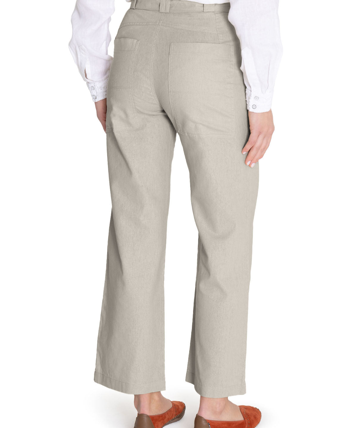 Pantalón Algodón Orgánico Mujer Flip Beige Rockford