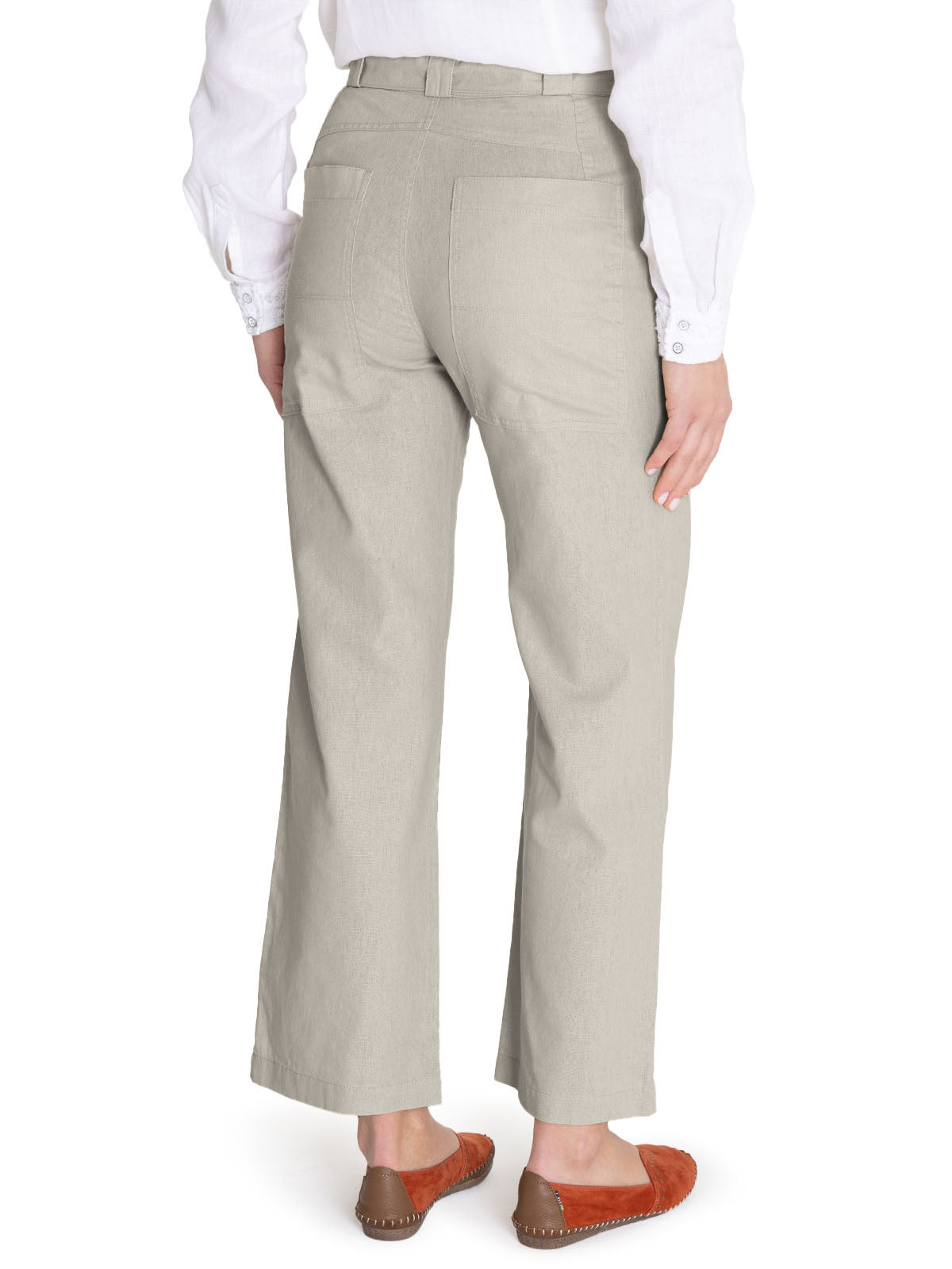 Pantalón Algodón Orgánico Mujer Flip Beige Rockford
