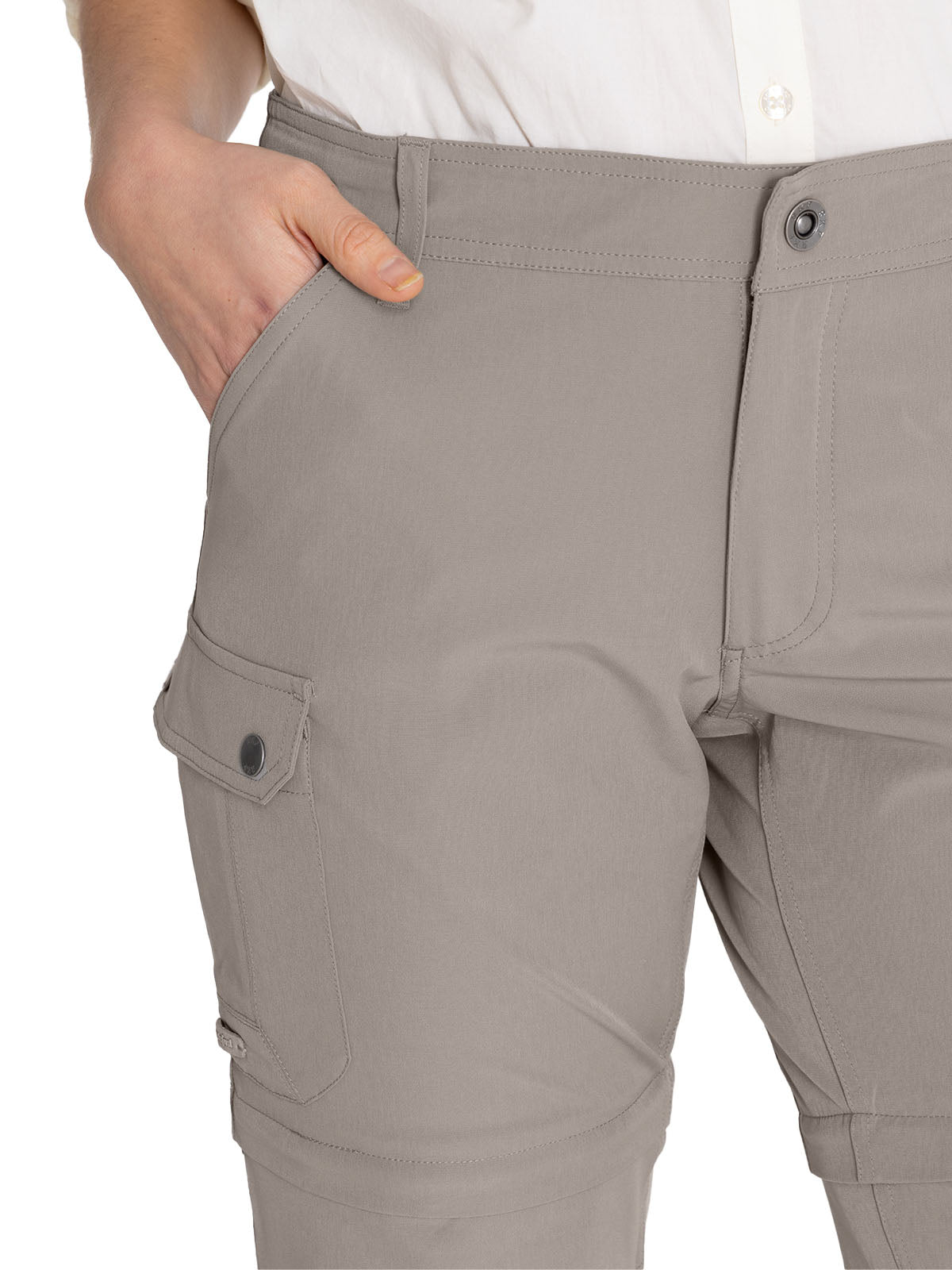 Pantalón Fibras Recicladas Mujer Desmontable Gris Rockford