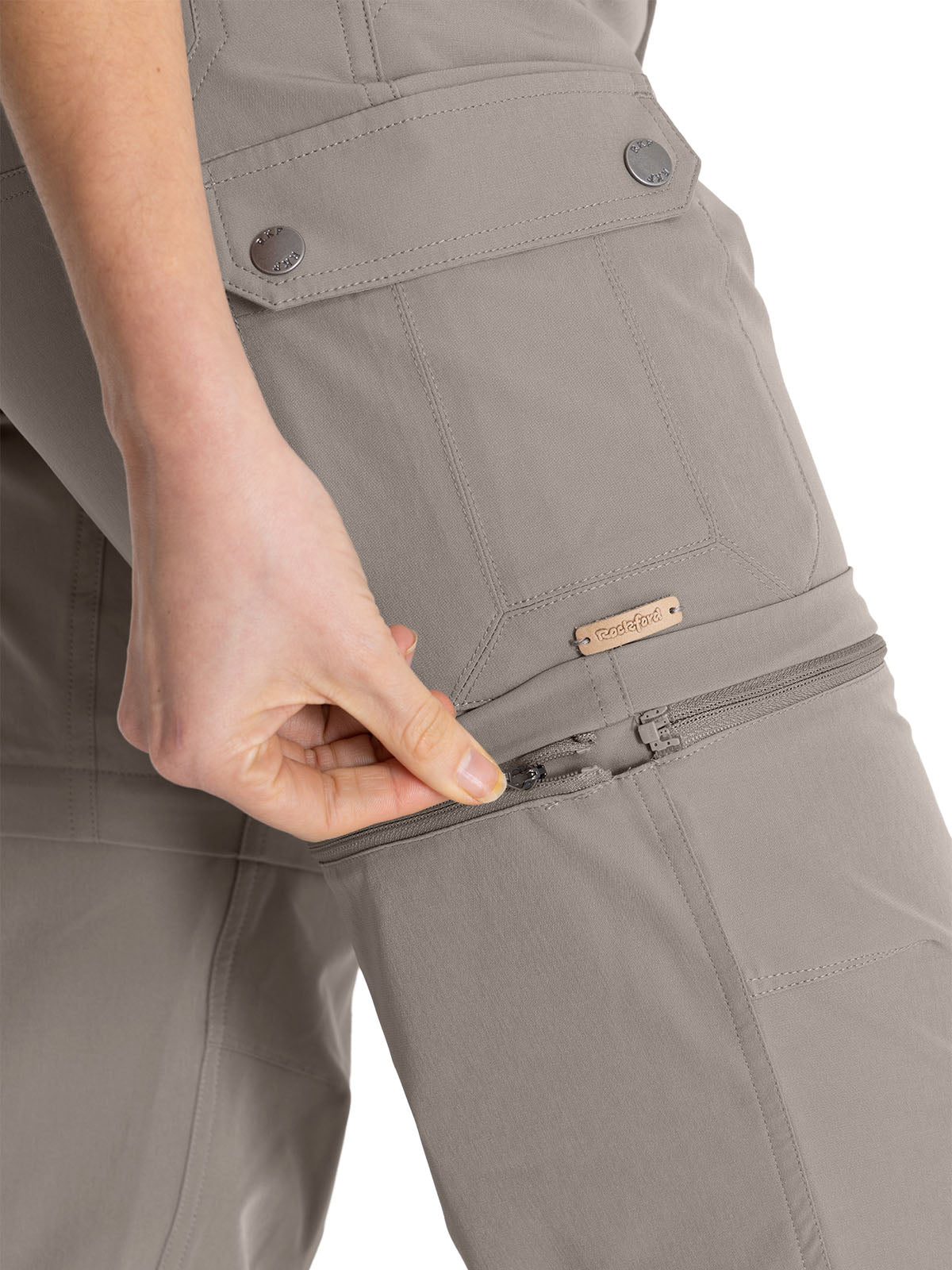 Pantalón Fibras Recicladas Mujer Desmontable Gris Rockford