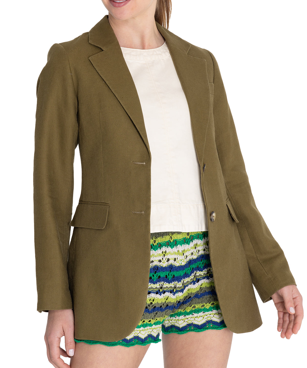 Chaqueta Lino Orgánico Mujer Rua Verde Rockford