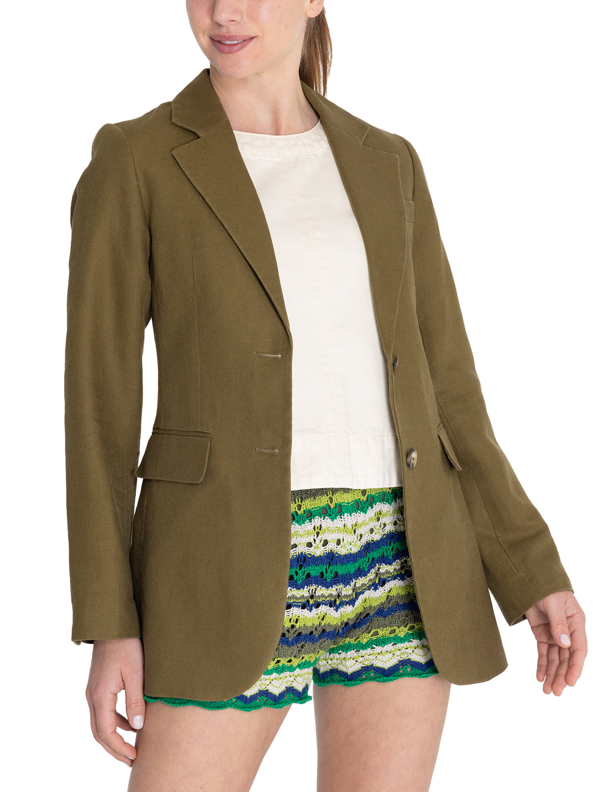 Chaqueta Lino Orgánico Mujer Rua Verde Rockford