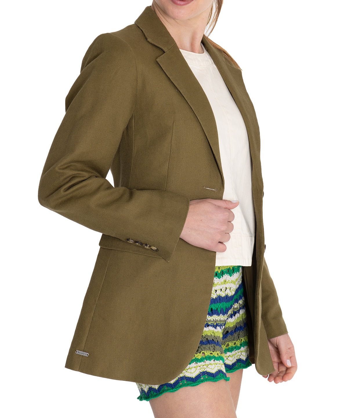 Chaqueta Lino Orgánico Mujer Rua Verde Rockford