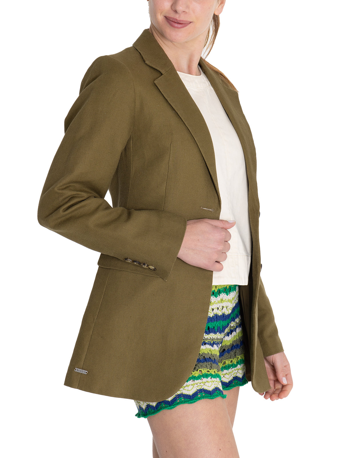 Chaqueta Lino Orgánico Mujer Rua Verde Rockford