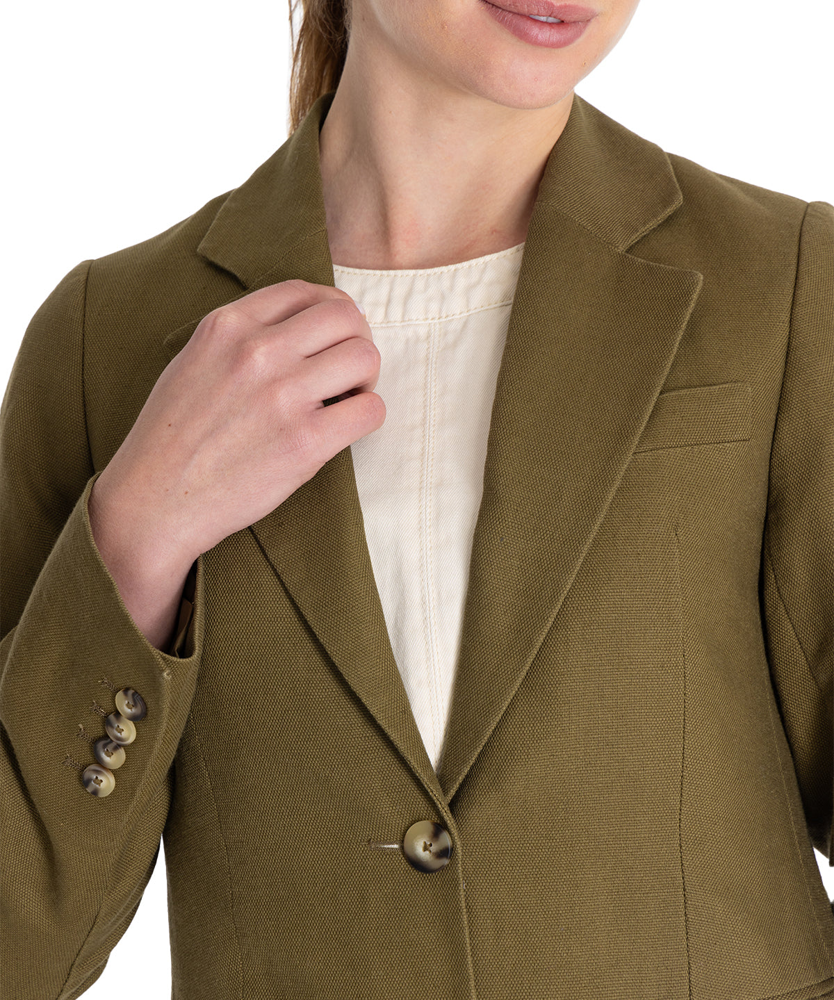 Chaqueta Lino Orgánico Mujer Rua Verde Rockford