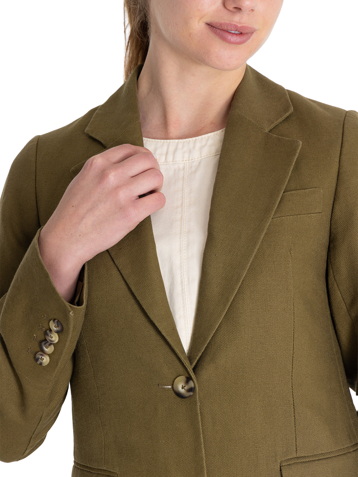 Chaqueta Lino Orgánico Mujer Rua Verde Rockford