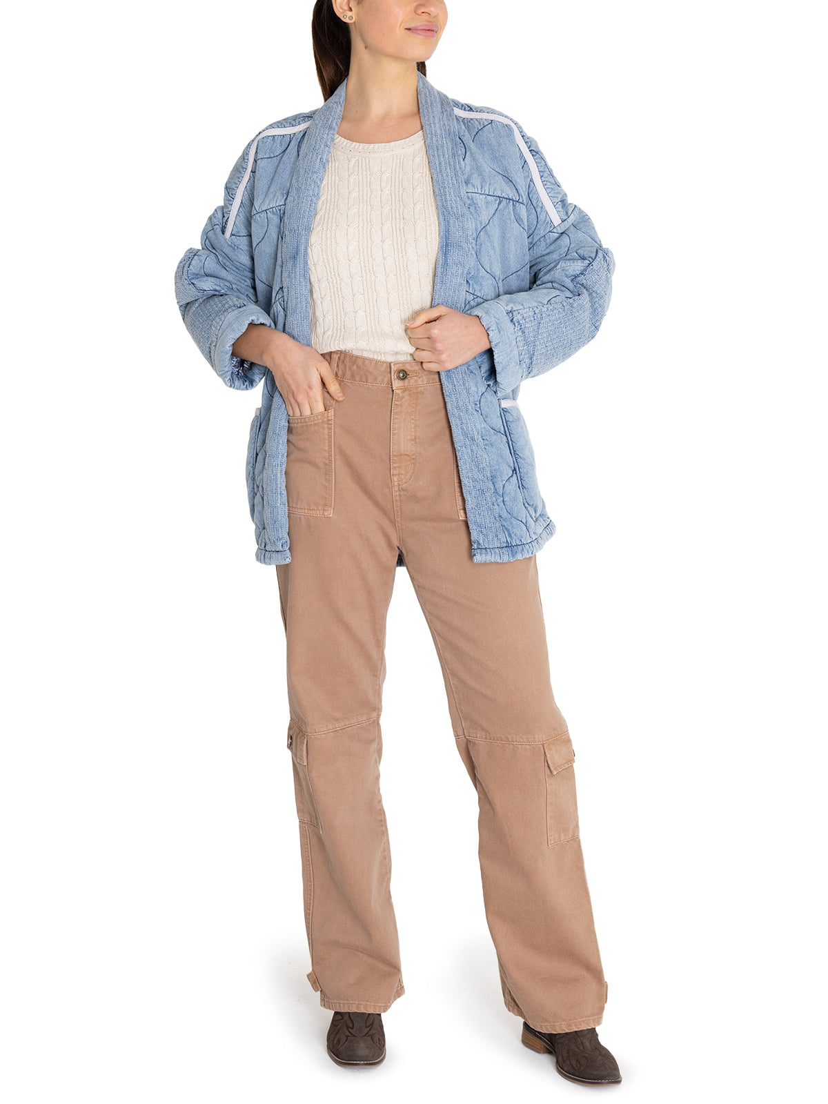 Chaqueta Thermore Mujer Flori Azul Rockford
