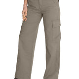 Pantalón Lino Orgánico Mujer Nimia Verde Rockford