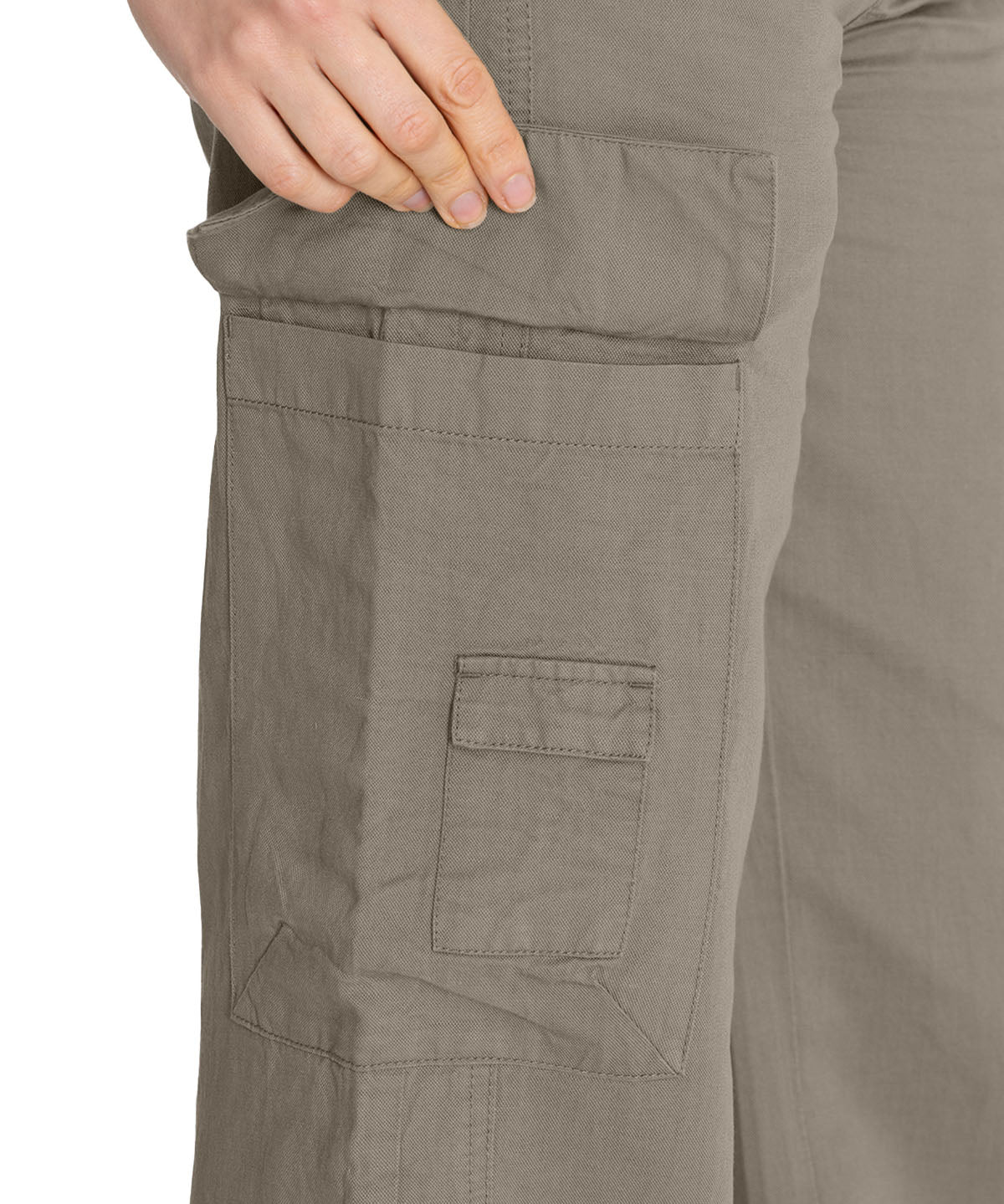 Pantalón Lino Orgánico Mujer Nimia Verde Rockford