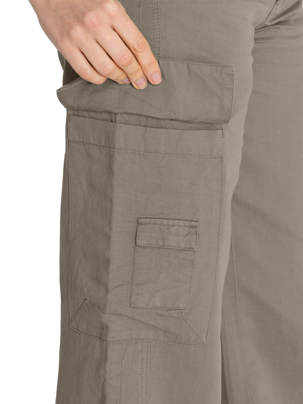 Pantalón Lino Orgánico Mujer Nimia Verde Rockford
