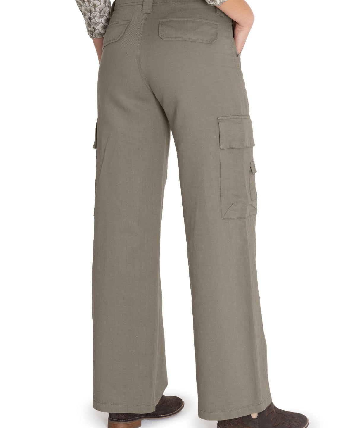 Pantalón Lino Orgánico Mujer Nimia Verde Rockford