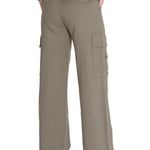 Pantalón Lino Orgánico Mujer Nimia Verde Rockford
