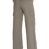 Pantalón Lino Orgánico Mujer Nimia Verde Rockford
