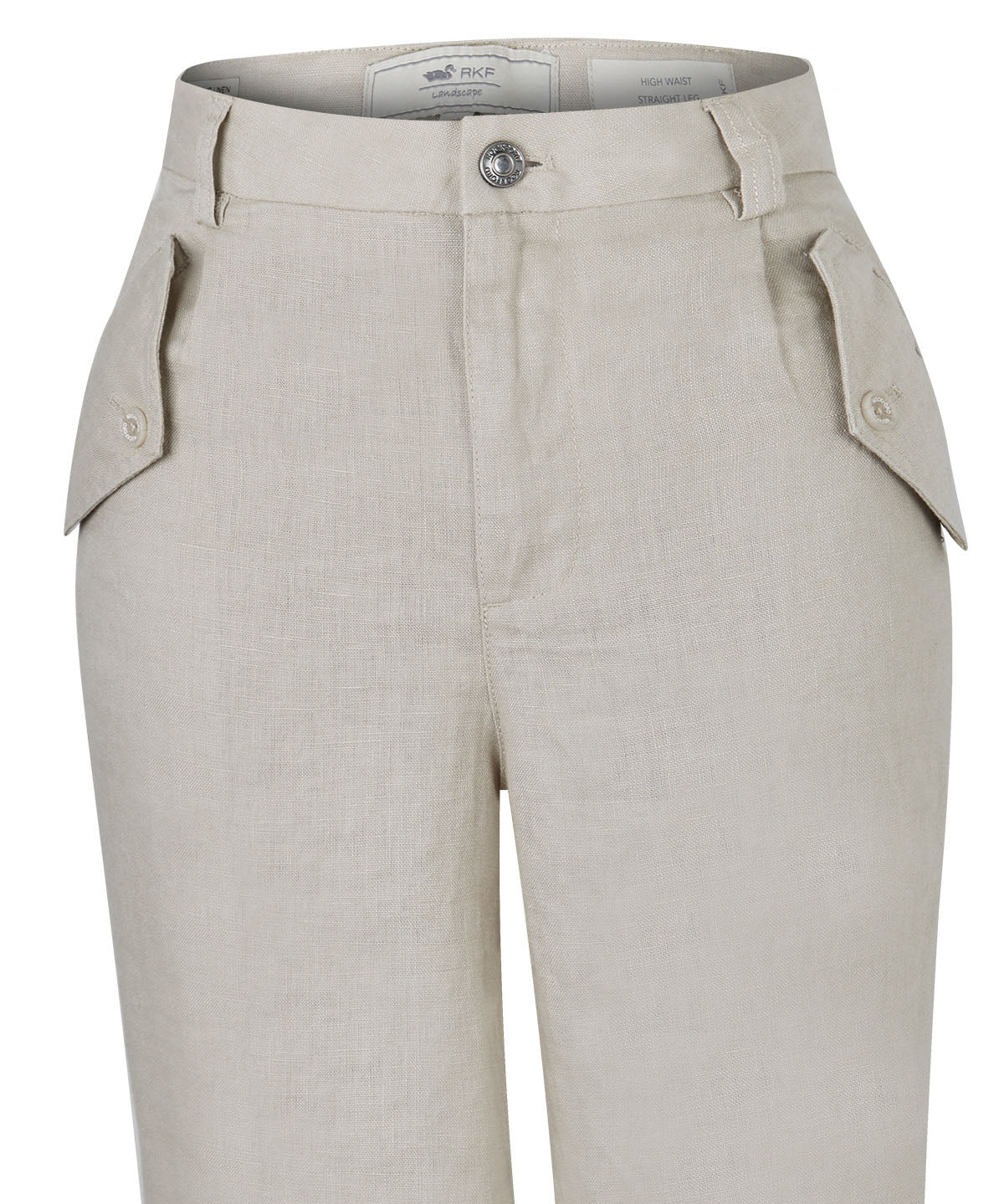 Pantalón Lino Orgánico Mujer Blake Beige Rockford