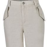 Pantalón Lino Orgánico Mujer Blake Beige Rockford