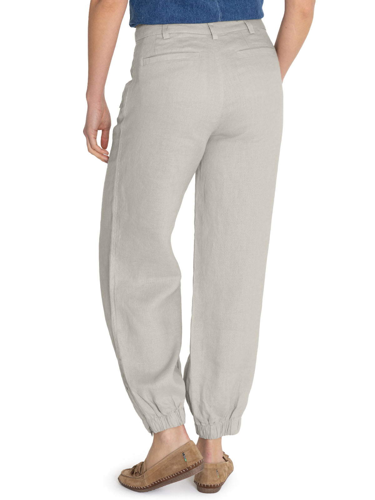 Pantalón Lino Orgánico Mujer Blake Beige Rockford