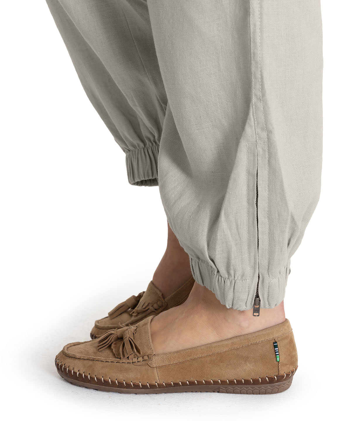 Pantalón Lino Orgánico Mujer Blake Beige Rockford