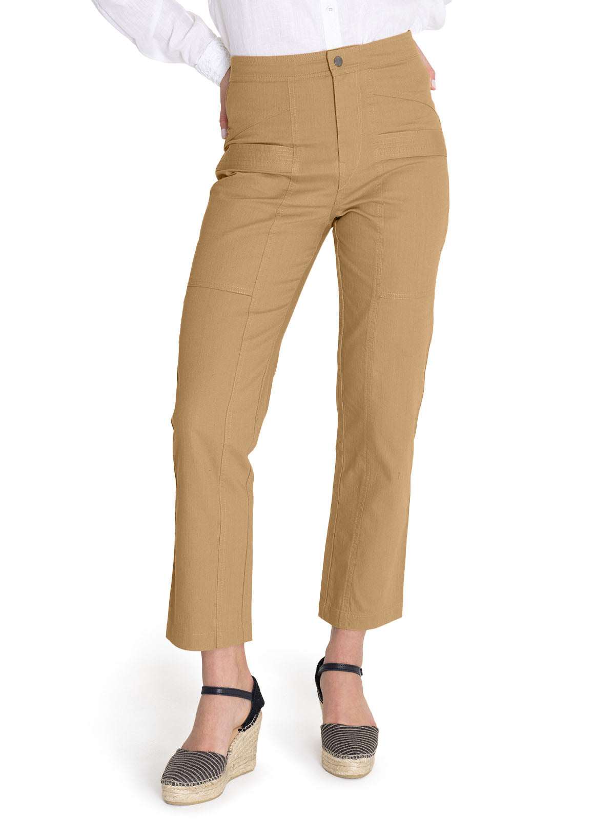 Pantalón Algodón Orgánico Mujer Isis Amarillo Rockford