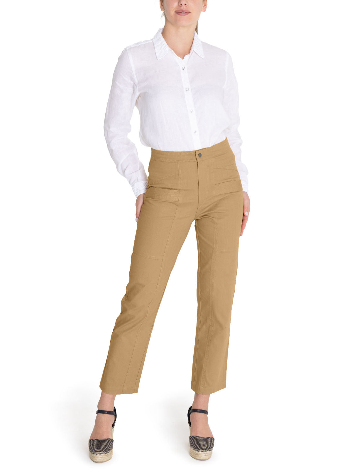 Pantalón Algodón Orgánico Mujer Isis Amarillo Rockford