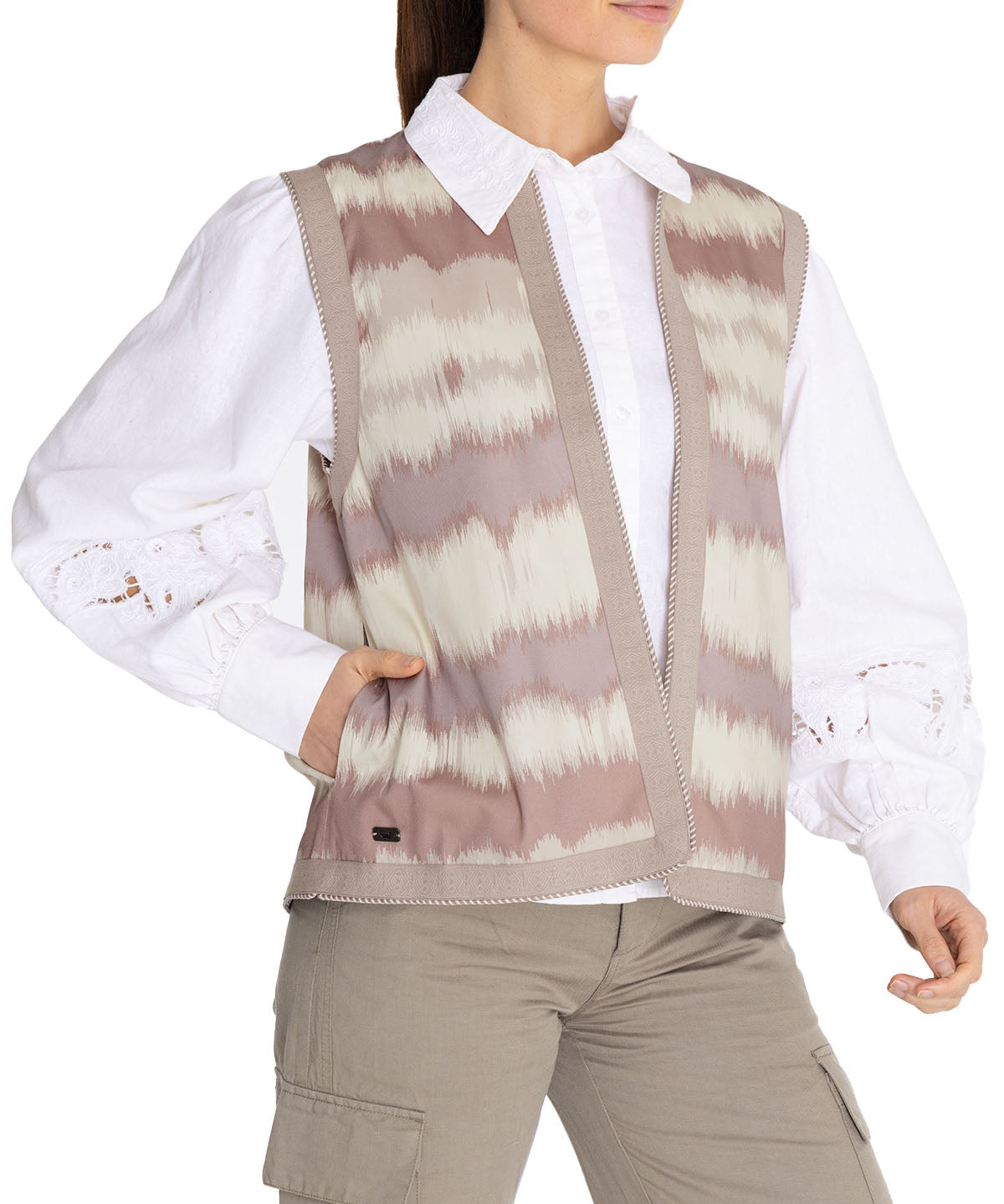 Chaqueta Algodón Orgánico Mujer Delfi Café Rockford