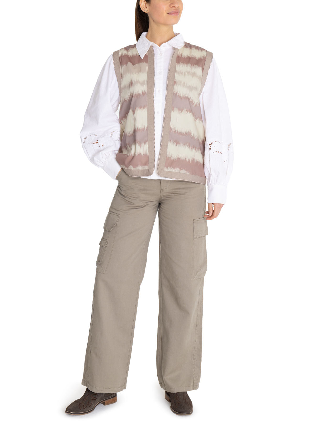 Chaqueta Algodón Orgánico Mujer Delfi Café Rockford