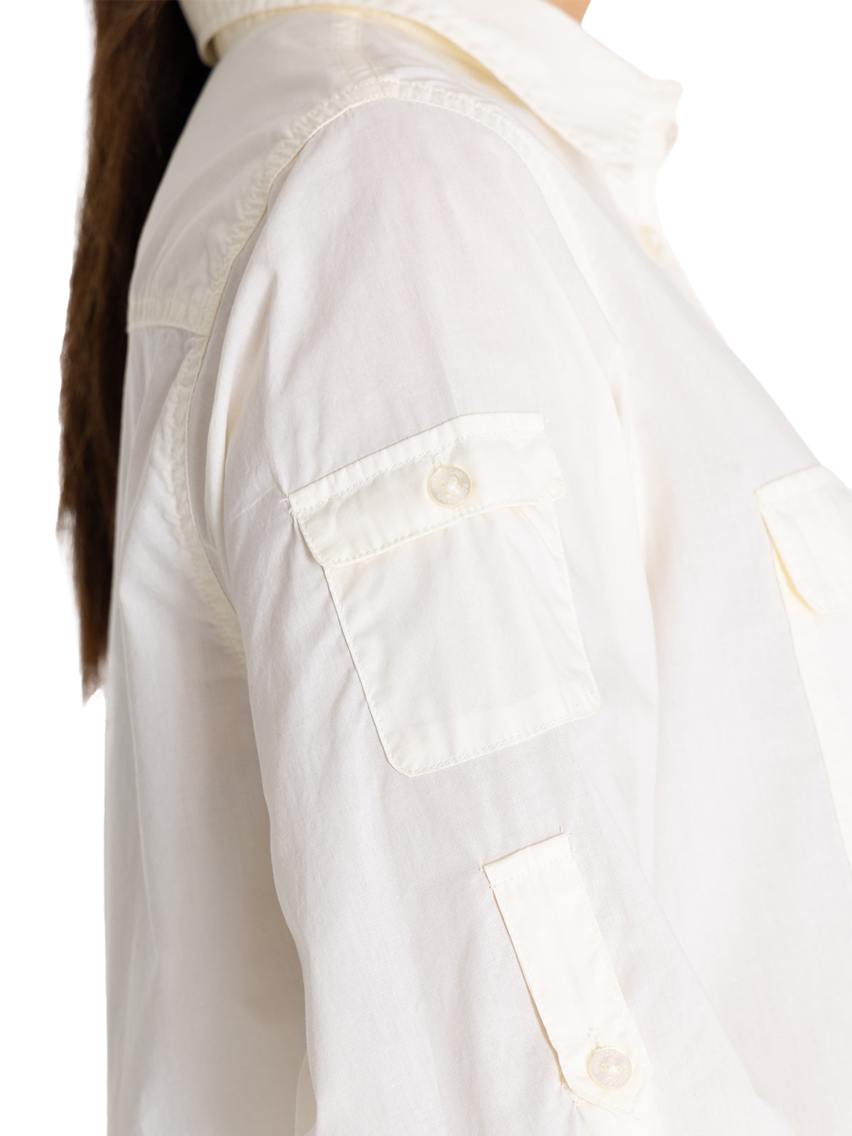 Blusa UPF Mujer Coop Crema Rockford