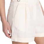 Short Lino Orgánico Mujer Anoum Beige Rockford