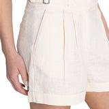 Short Lino Orgánico Mujer Anoum Beige Rockford