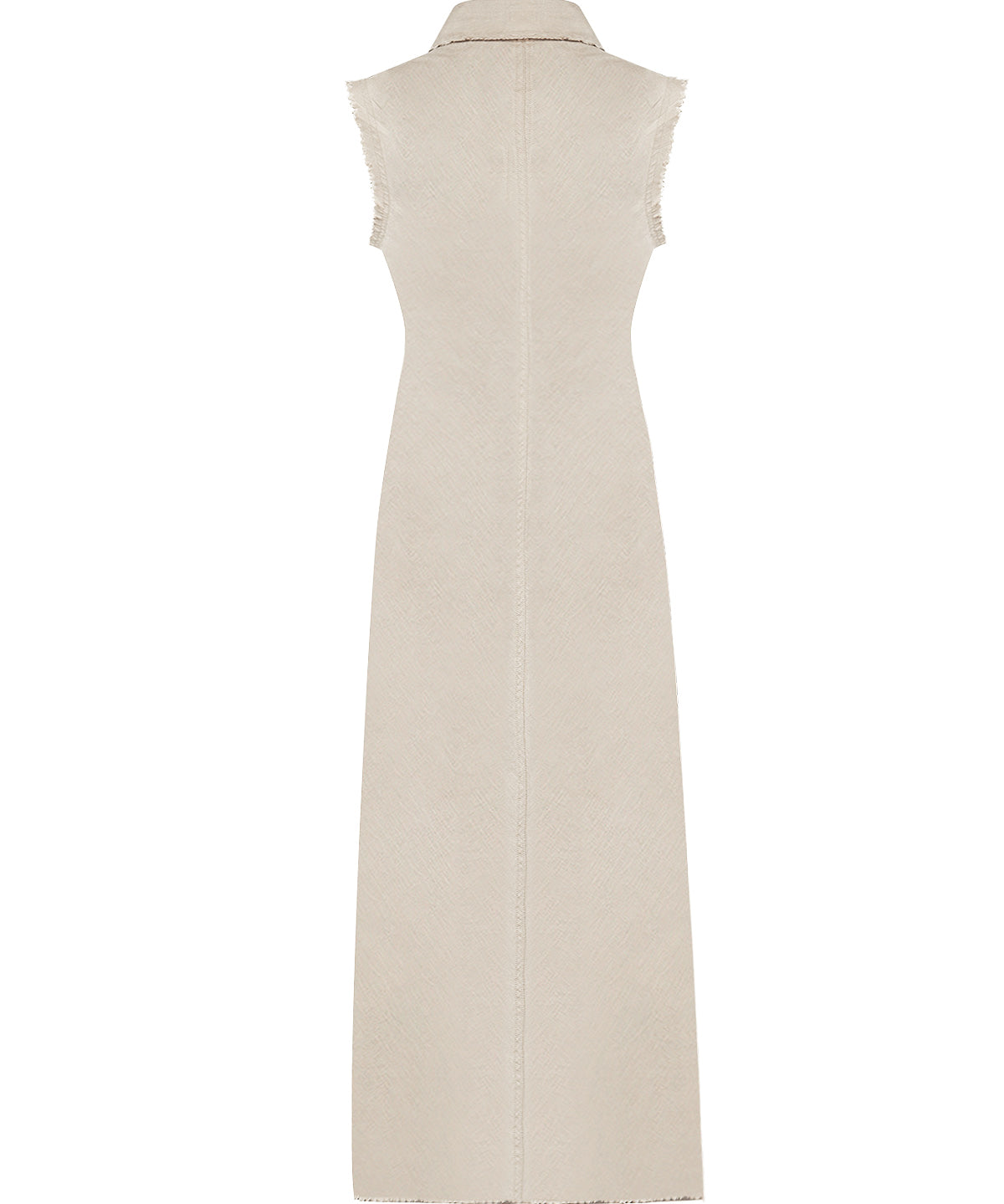Vestido Lino Orgánico Mujer Moai Beige Rockford