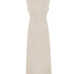 Vestido Lino Orgánico Mujer Moai Beige Rockford