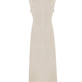 Vestido Lino Orgánico Mujer Moai Beige Rockford