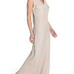 Vestido Lino Orgánico Mujer Moai Beige Rockford