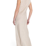 Vestido Lino Orgánico Mujer Moai Beige Rockford