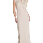 Vestido Lino Orgánico Mujer Moai Beige Rockford
