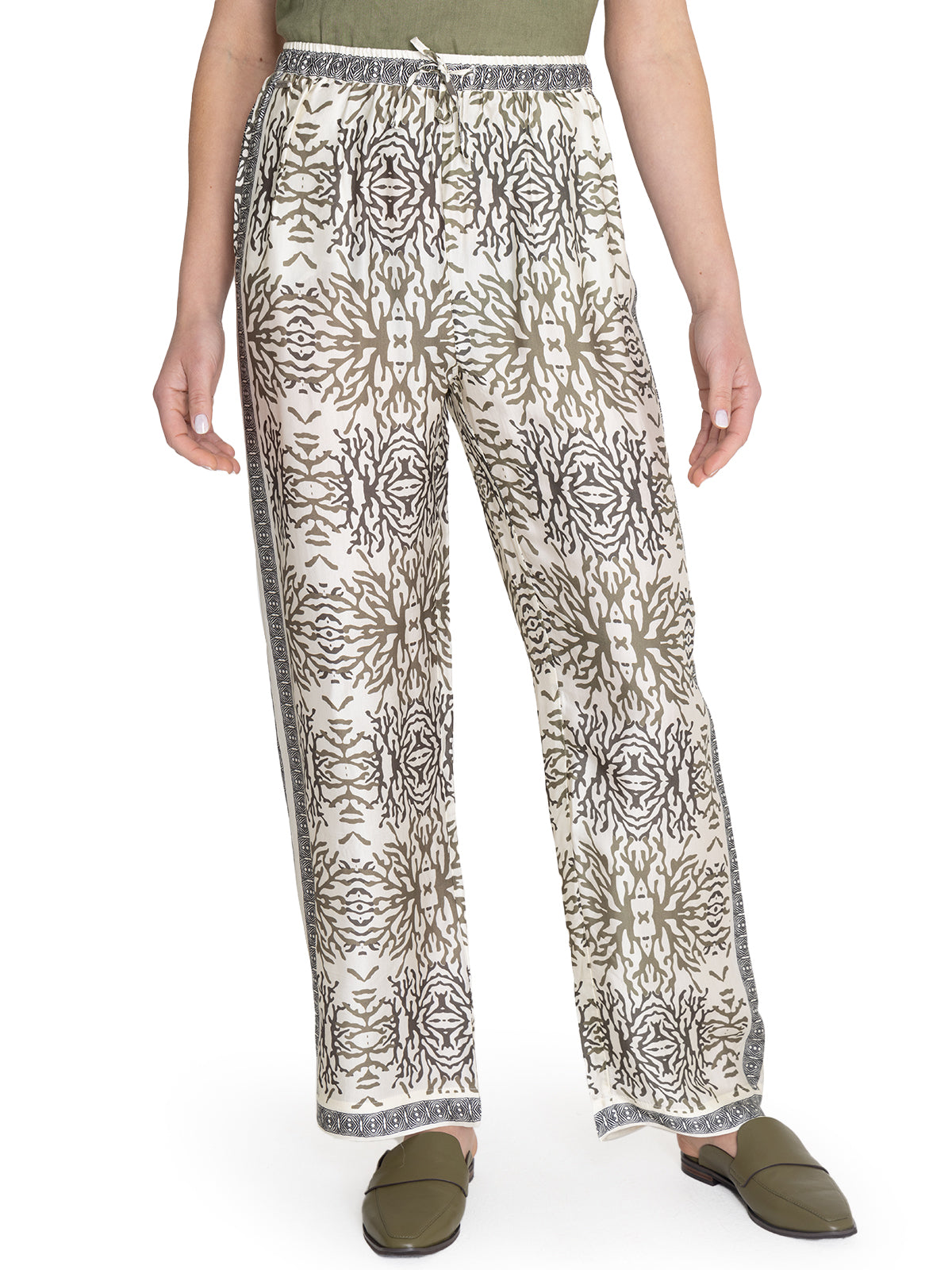 Pantalón Rayón Mujer Paloma Verde Rockford
