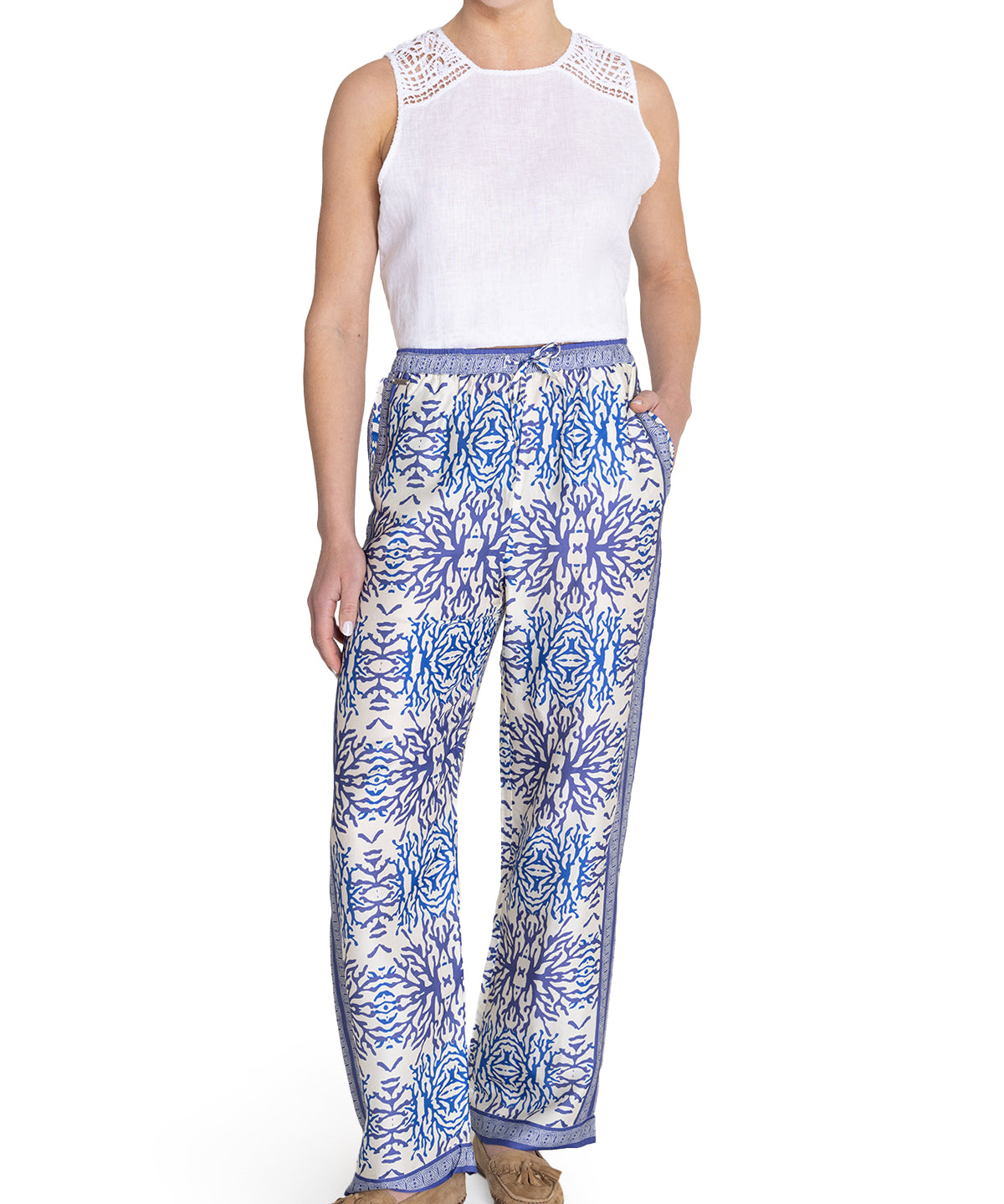 Pantalón Rayón Mujer Paloma Morado Rockford