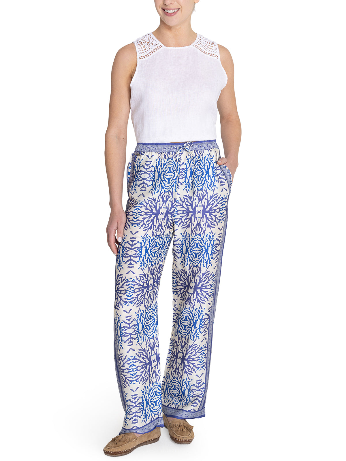 Pantalón Rayón Mujer Paloma Morado Rockford