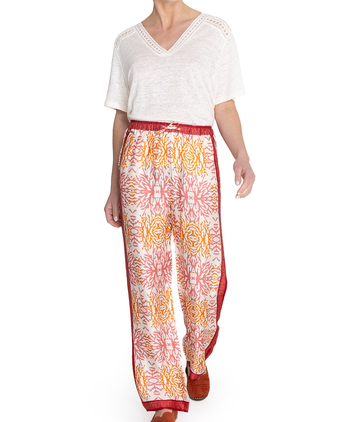 Pantalón Rayón Mujer Paloma Naranjo Rockford