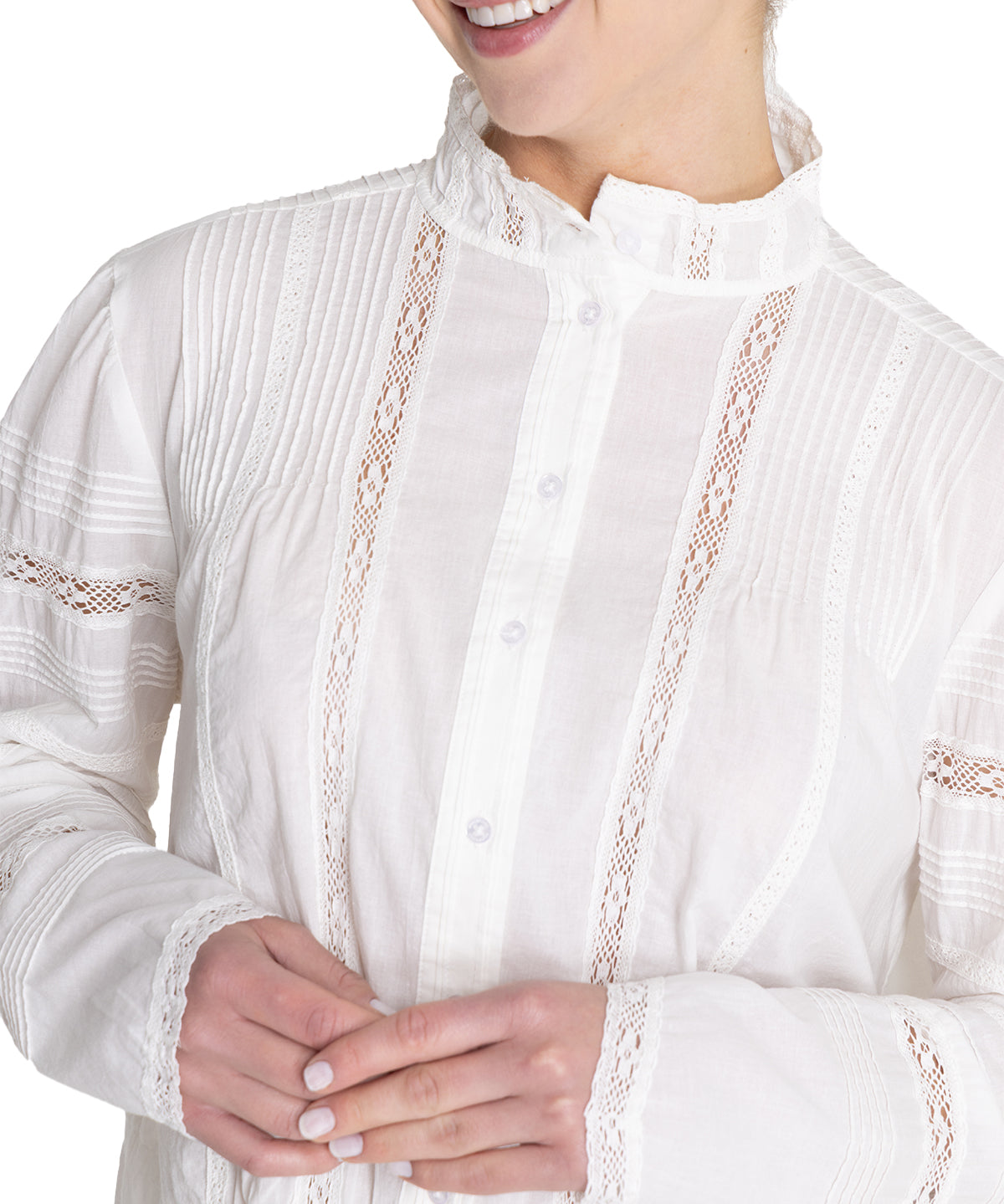 Blusa Algodón Orgánico Mujer Creta Blanco Rockford