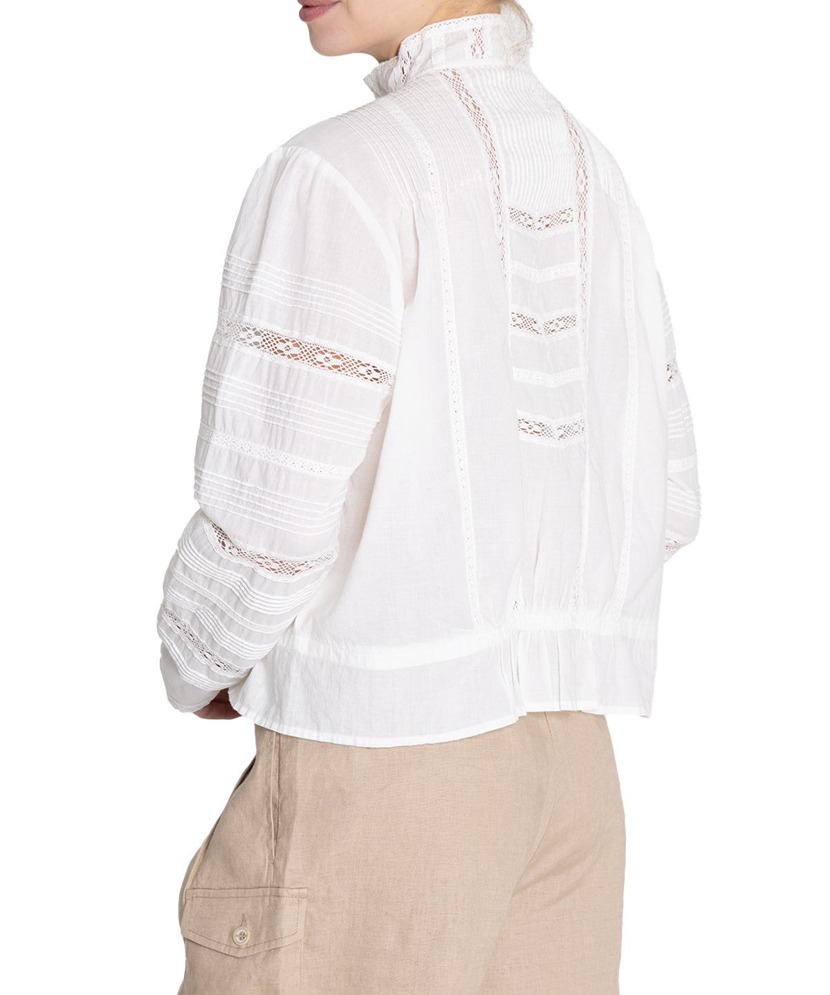 Blusa Algodón Orgánico Mujer Creta Blanco Rockford