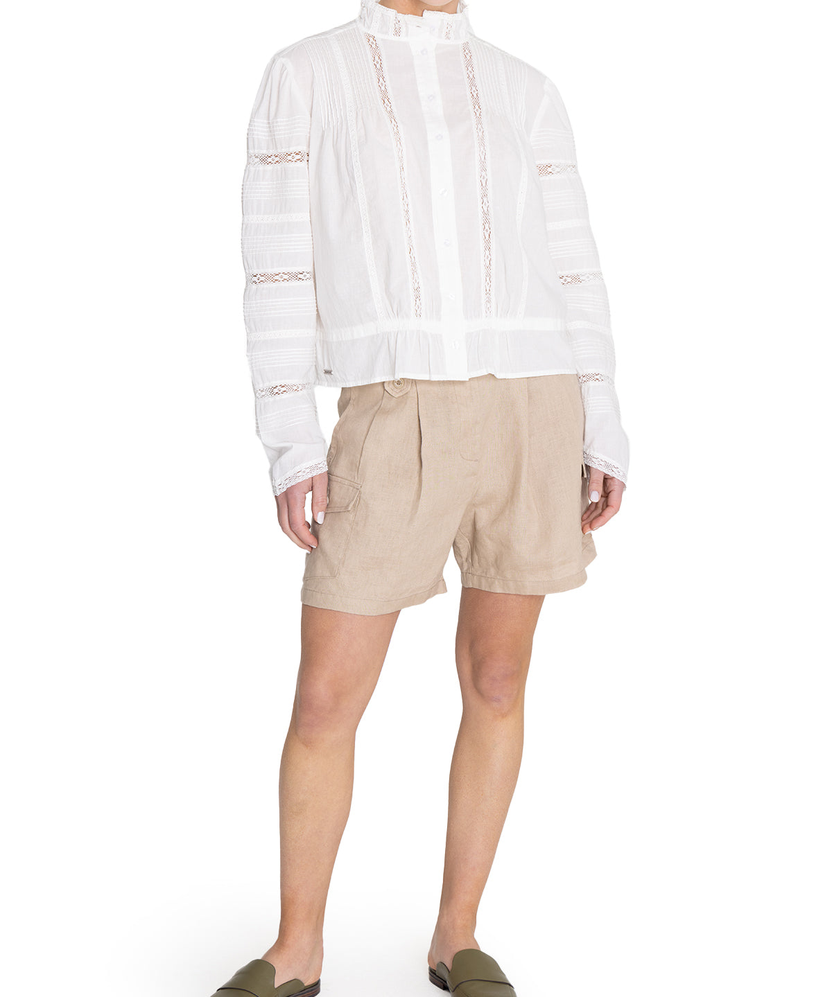 Blusa Algodón Orgánico Mujer Creta Blanco Rockford