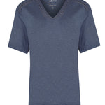 Polera Lino Orgánico Mujer Remini Azul Rockford