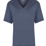 Polera Lino Orgánico Mujer Remini Azul Rockford