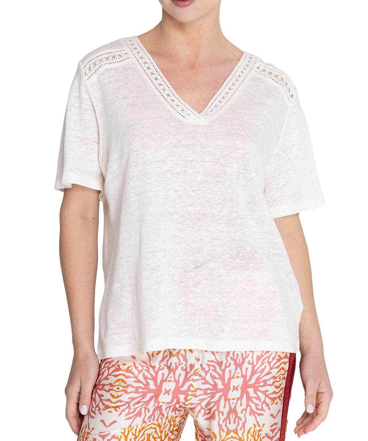 Polera Lino Orgánico Mujer Remini Beige Rockford