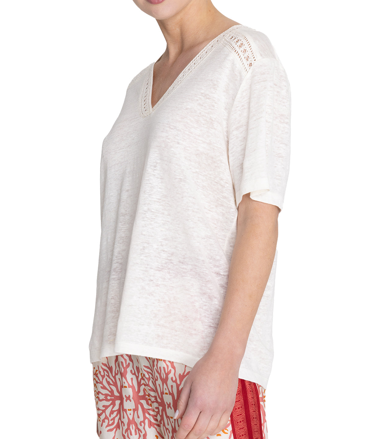 Polera Lino Orgánico Mujer Remini Beige Rockford