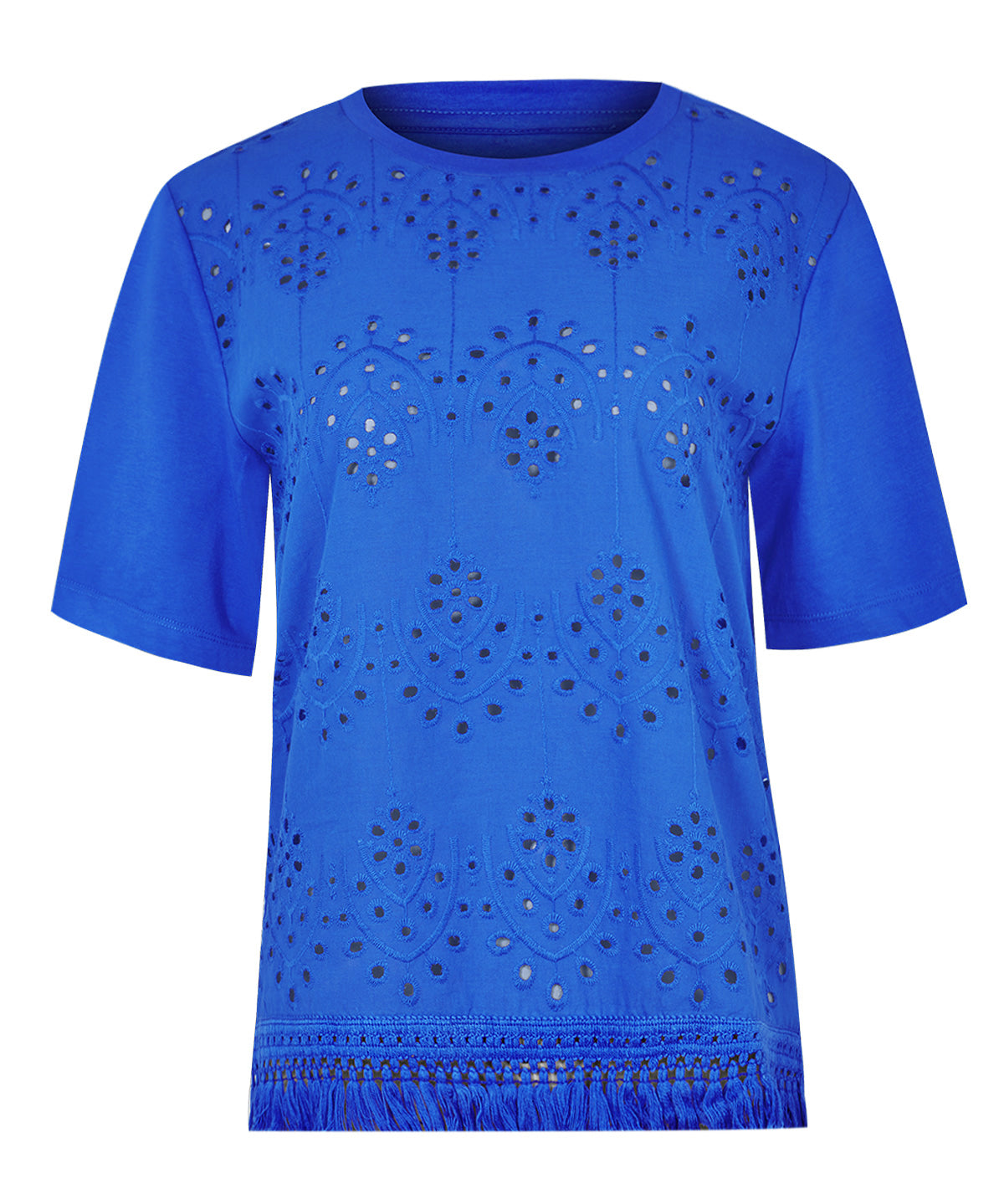 Polera Algodón Orgánico Mujer Lates Azul Rockford