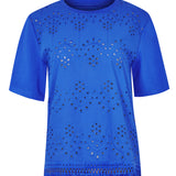 Polera Algodón Orgánico Mujer Lates Azul Rockford