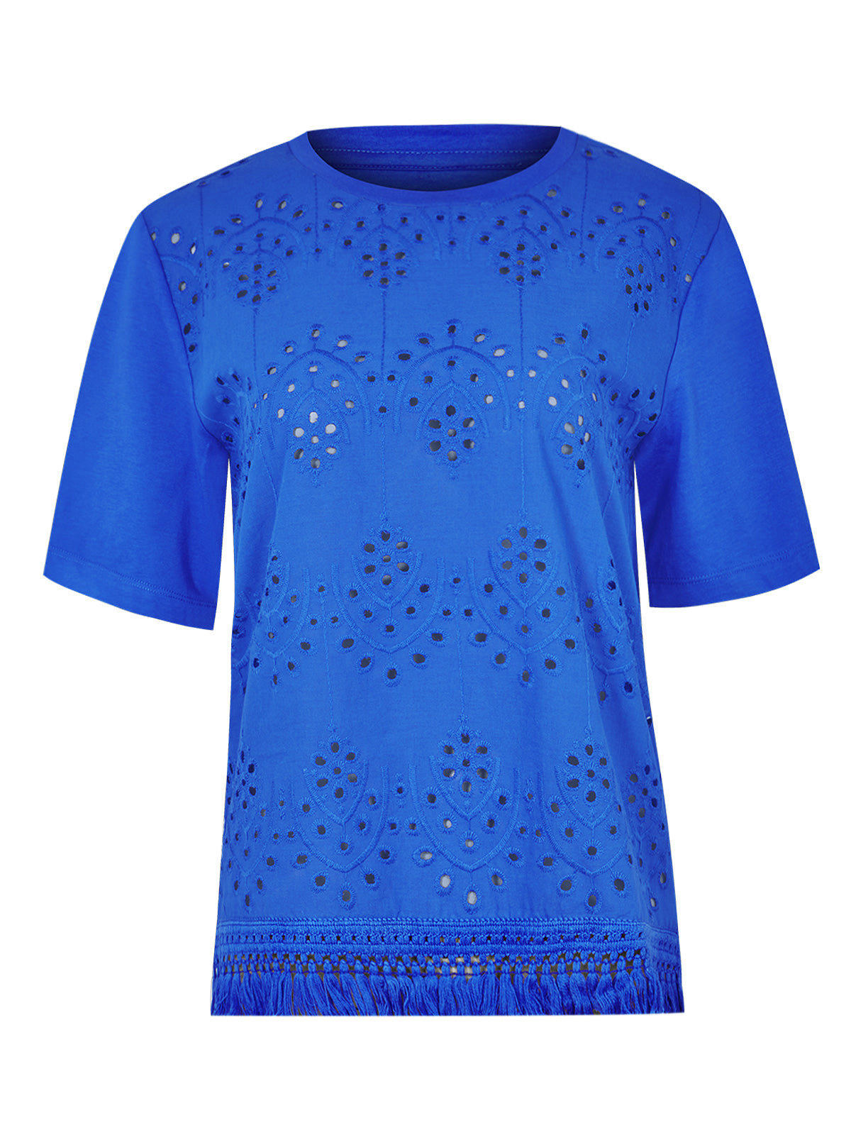 Polera Algodón Orgánico Mujer Lates Azul Rockford