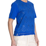 Polera Algodón Orgánico Mujer Lates Azul Rockford