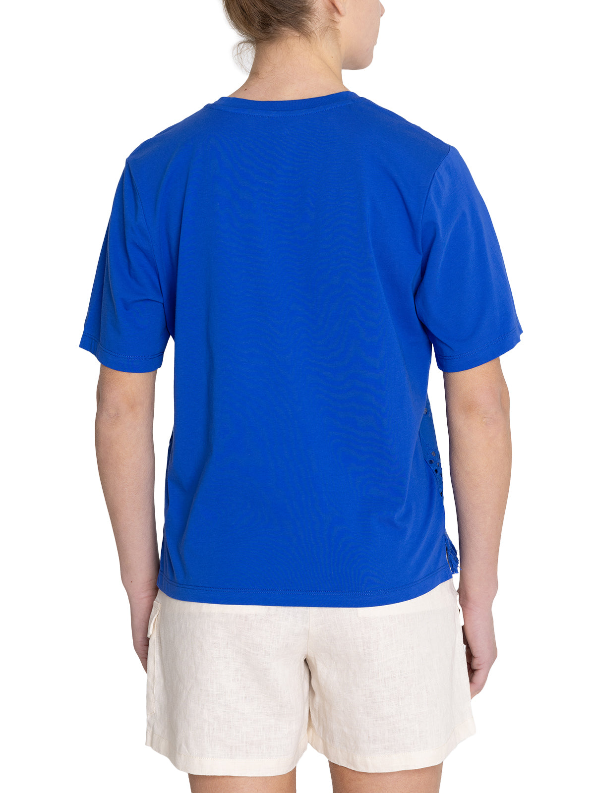 Polera Algodón Orgánico Mujer Lates Azul Rockford